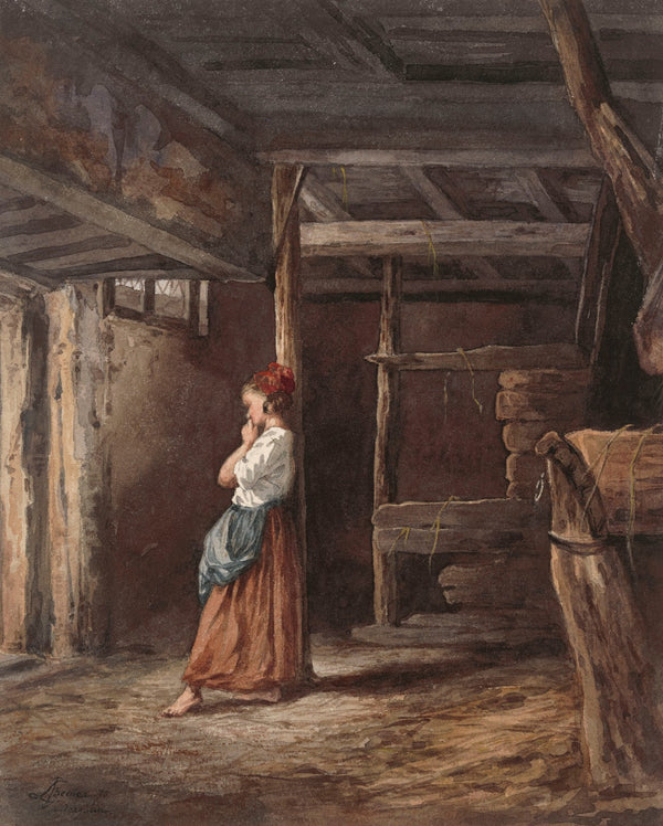 Waiting in a Stable 1870