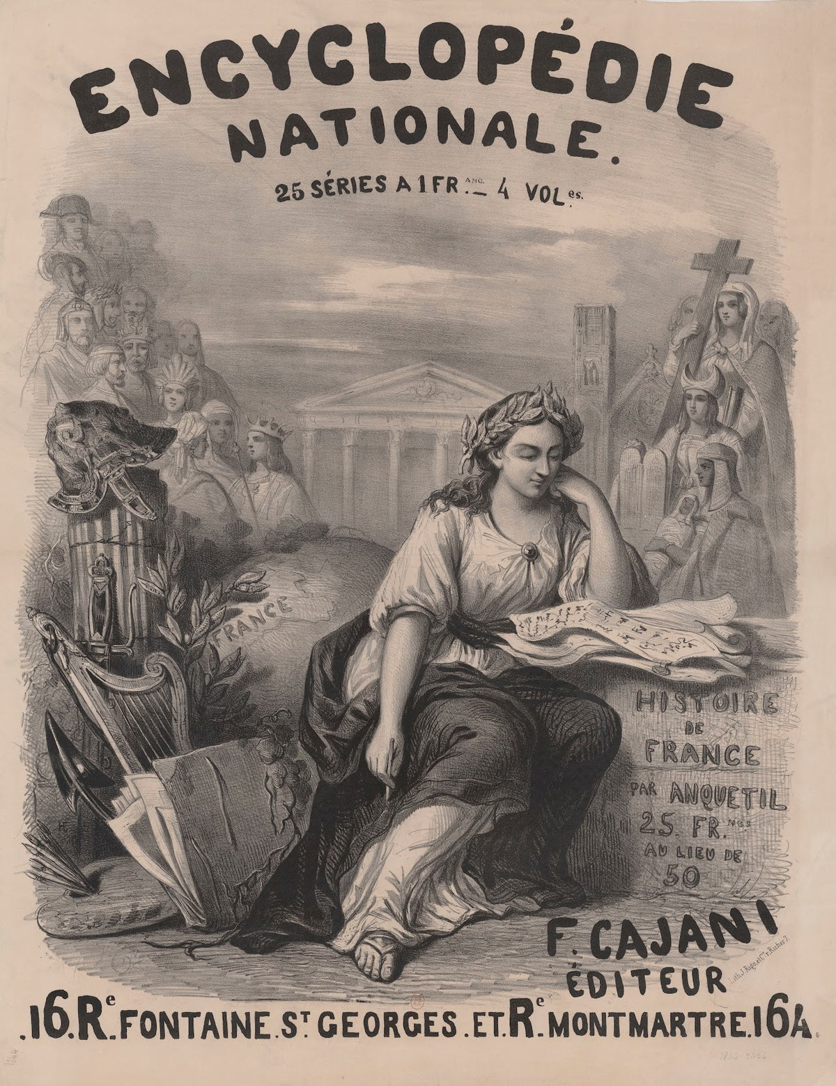 Encyclopédie nationale Histoire de France par Anqueti 1844