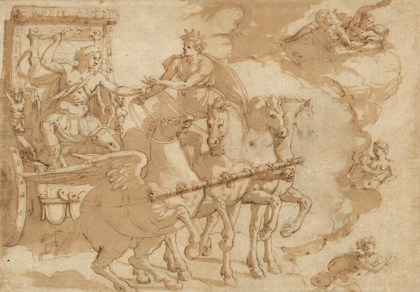 Phaeton receiving the chariot from Apollo