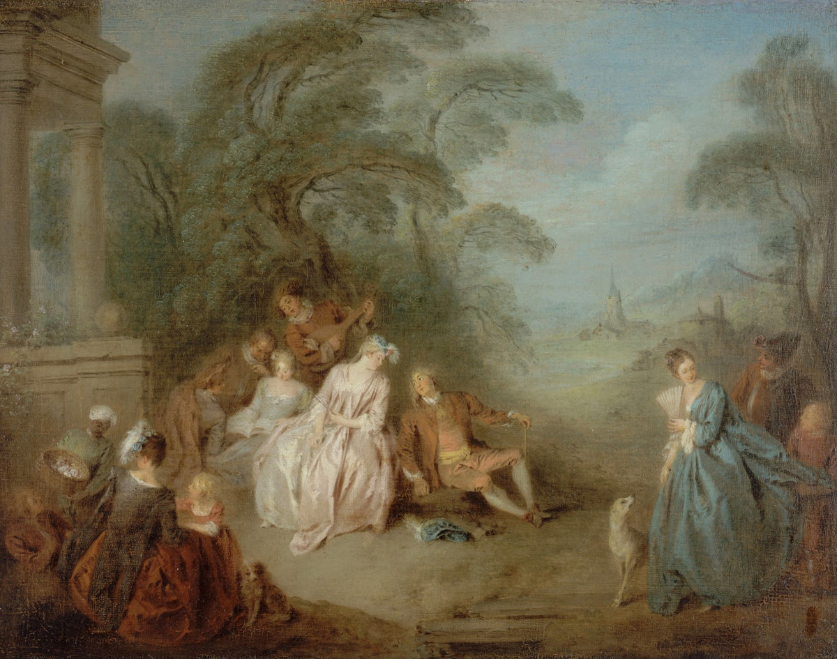 Assemblée dans un parc 1715 1736