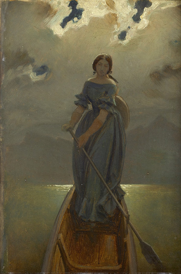 Die Schifferin Baronin Marie Spaun am Gmundner See 1851