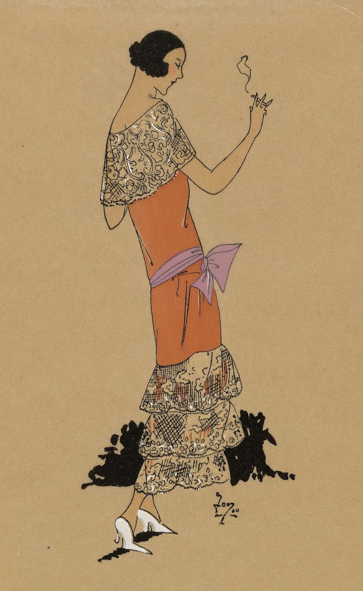 NONCHALANCE Une robe de velours 1923