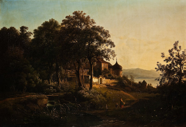 Landscape From Ischldorf Bavaria 1840