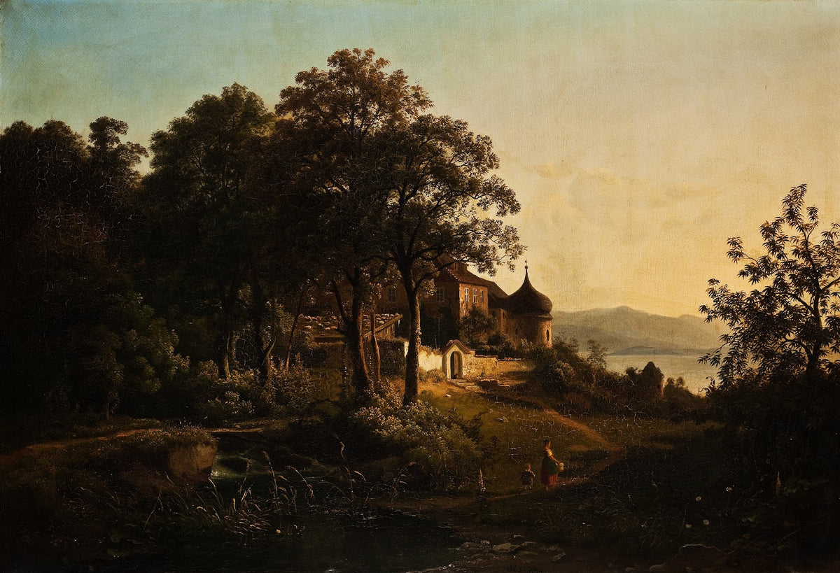 Landscape From Ischldorf Bavaria 1840