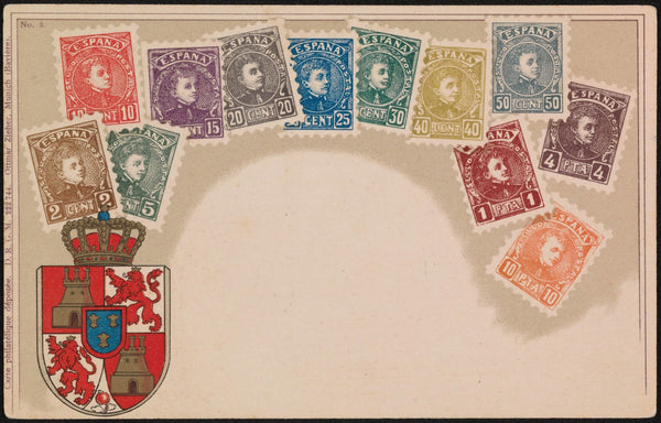 Spanish postage stamps 1892 1915