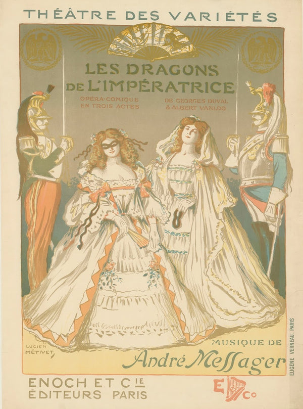 Théâtre des Variétés Les dragons de limpératrice Opéra comique en trois actes de