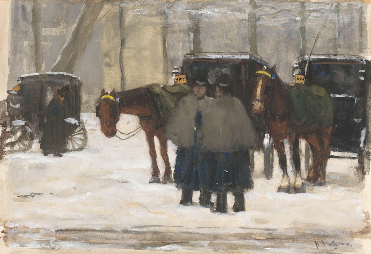 Koetsen en koetsiers in de sneeuw 1874 1925