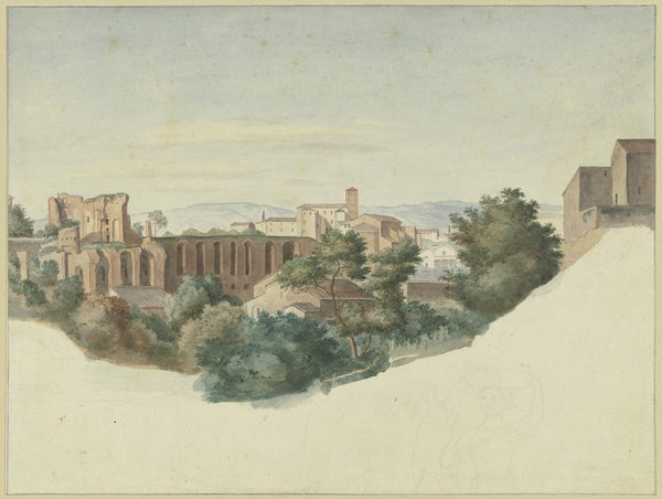 Blick auf SS Giovanni e Paolo in Rom