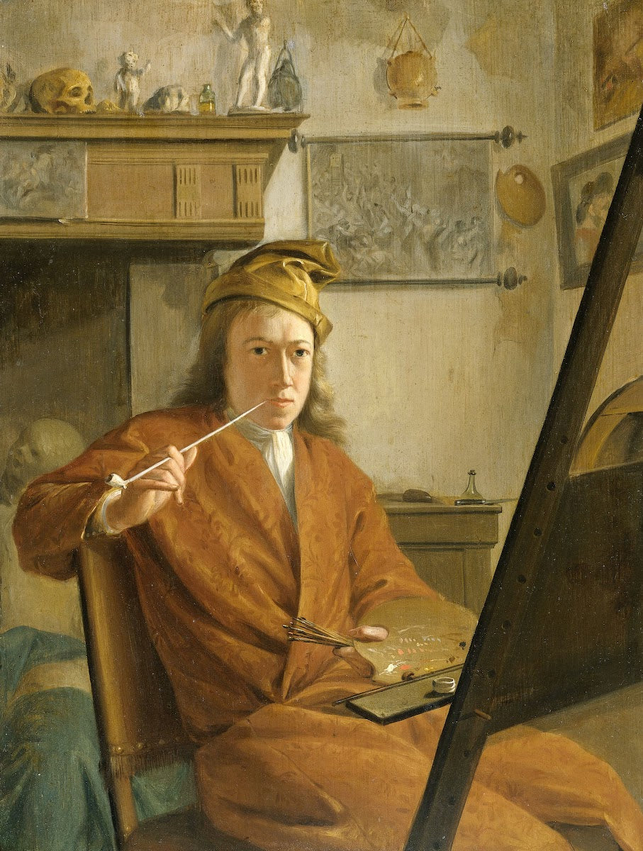 Portrait of a Painter perhaps the Artist Himself 1730
