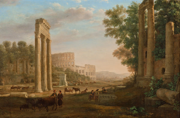 Capriccio with ruins of the Roman Forum circa 1634