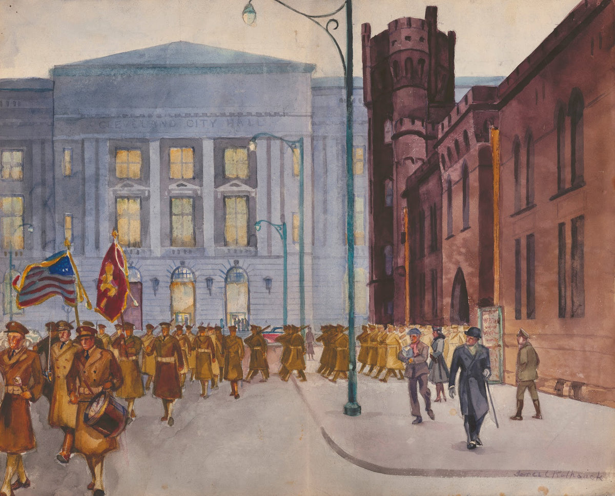 112th Engineers Cleveland Armory 6th Street and Lakeside 1940