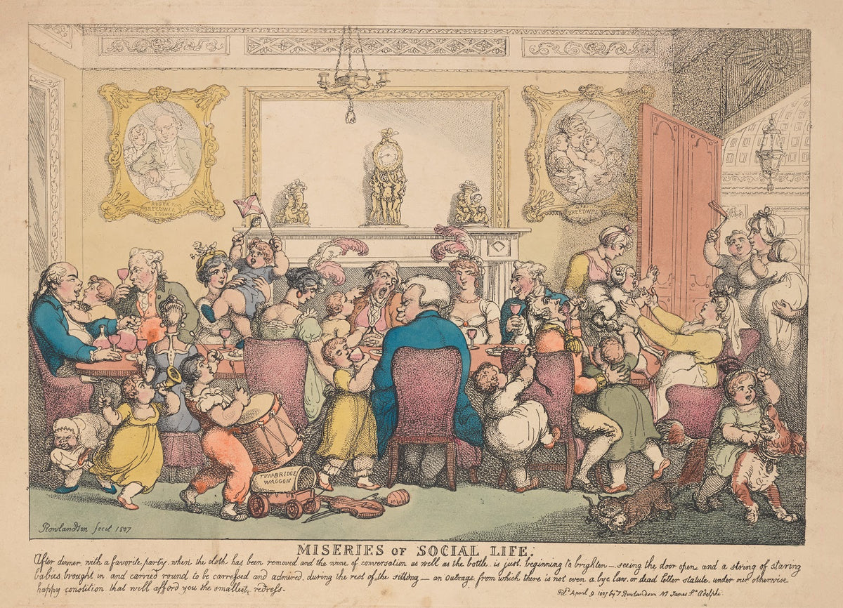 Miseries of human life After dinner with a favorite party 1807