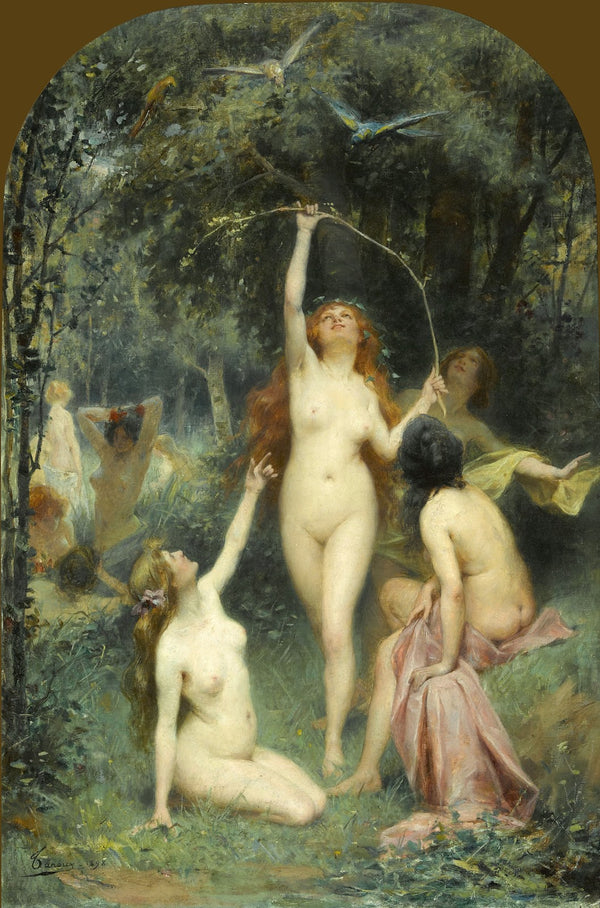 Nymphs In A Forest 1898