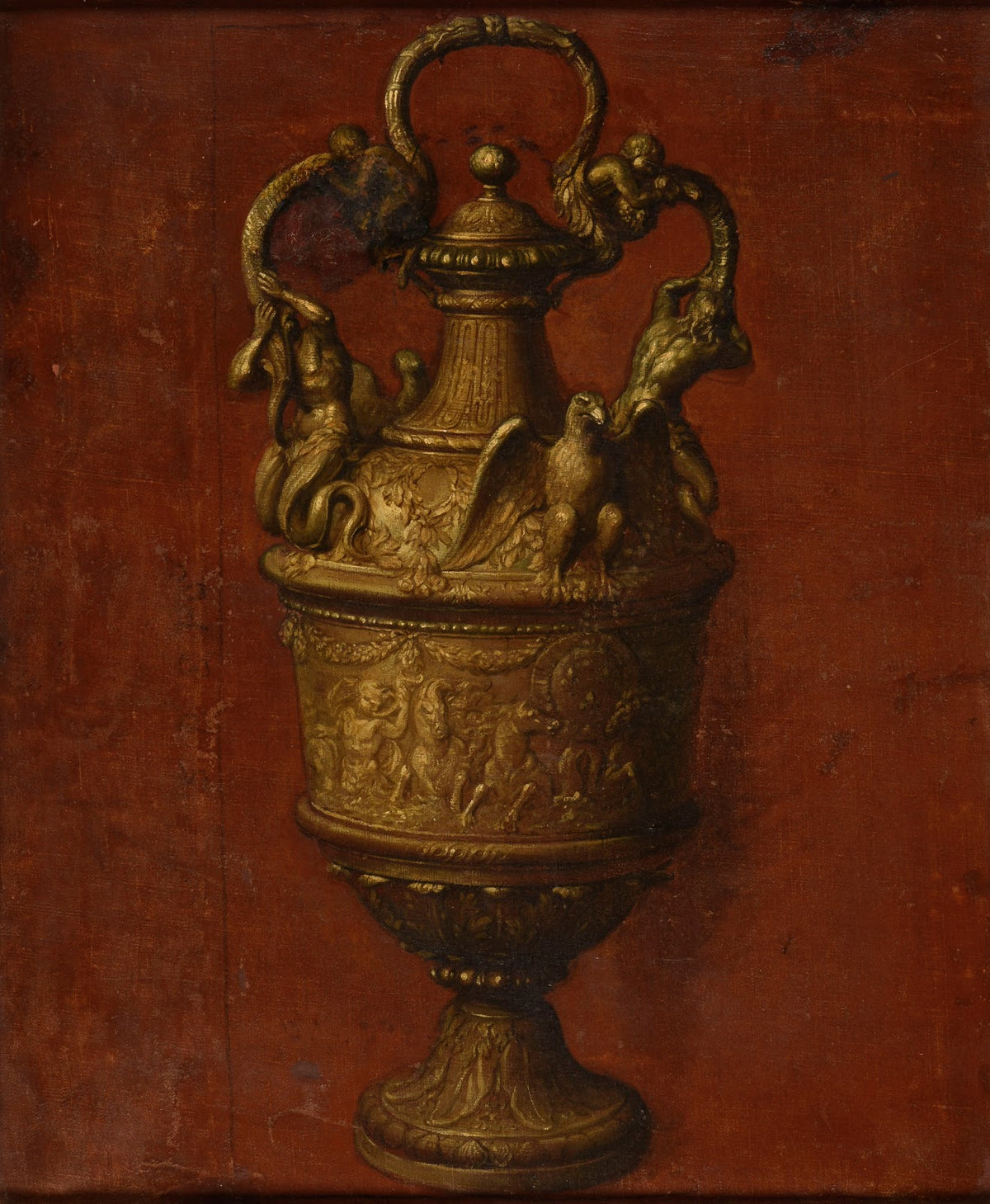 Un vase dargent