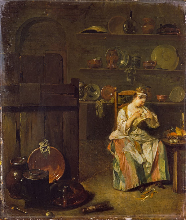 A Young Woman in a Kitchen c1720 1725