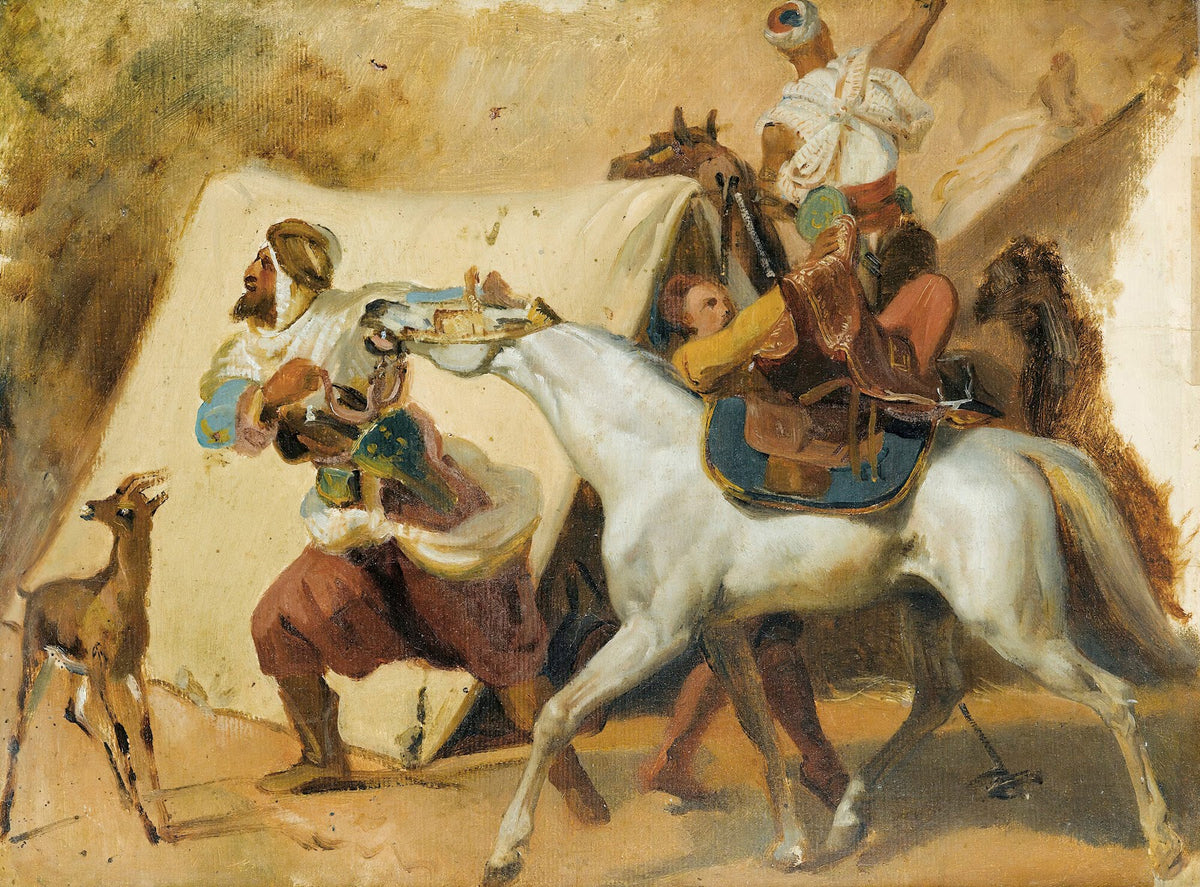 Study for the attack of Abd el Kader s Smalah by theDukedAumale