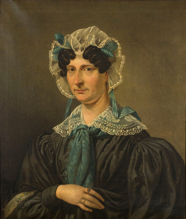 Portrait of Marie Albertine De Vigne Vantroostenberghe 19th century