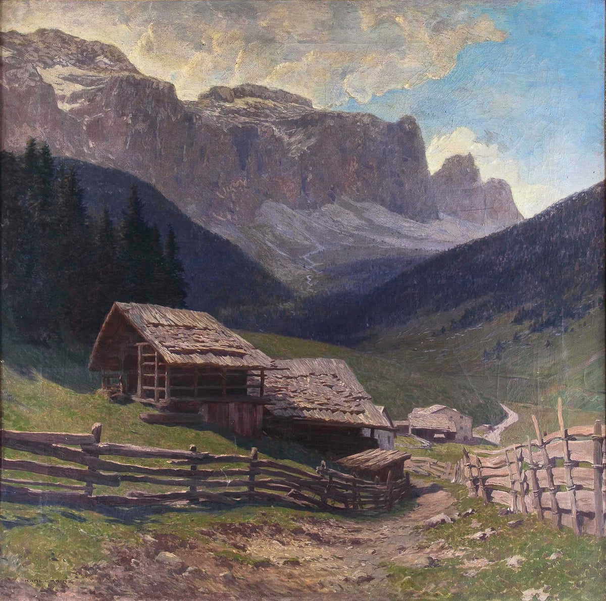 Bergbauerngehöft im Grödnertal