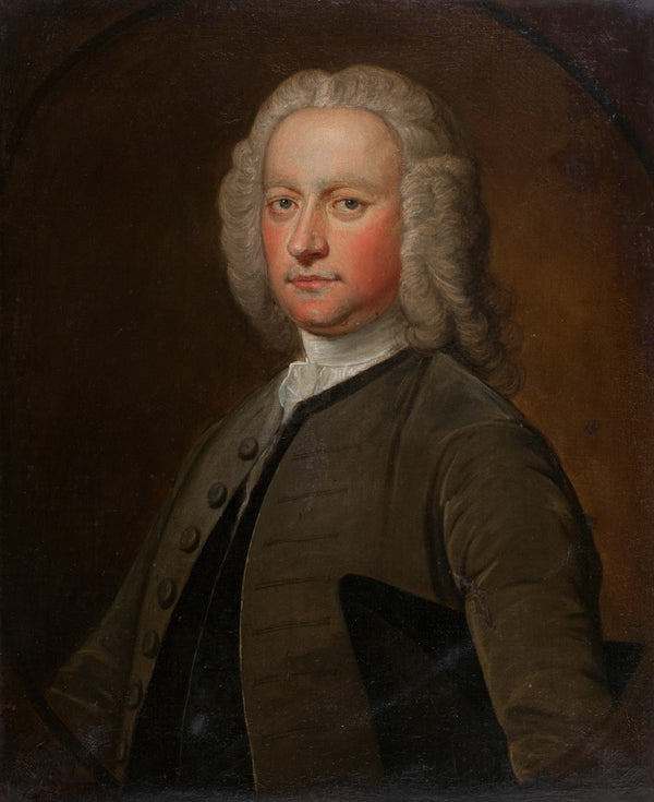 Portrait of a man in a lace cravat