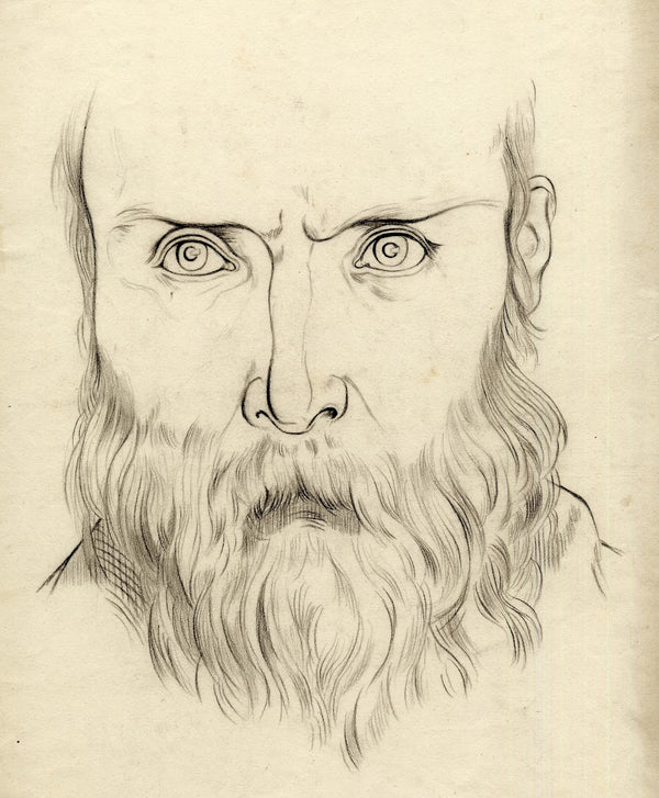 Portret van een man met een baard 1870