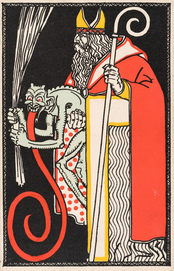 Nr 541 Nikolo und Krampuskarte 1911