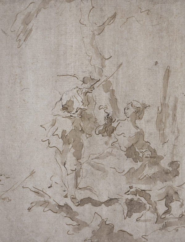 Elegant couple ca 1740 1770
