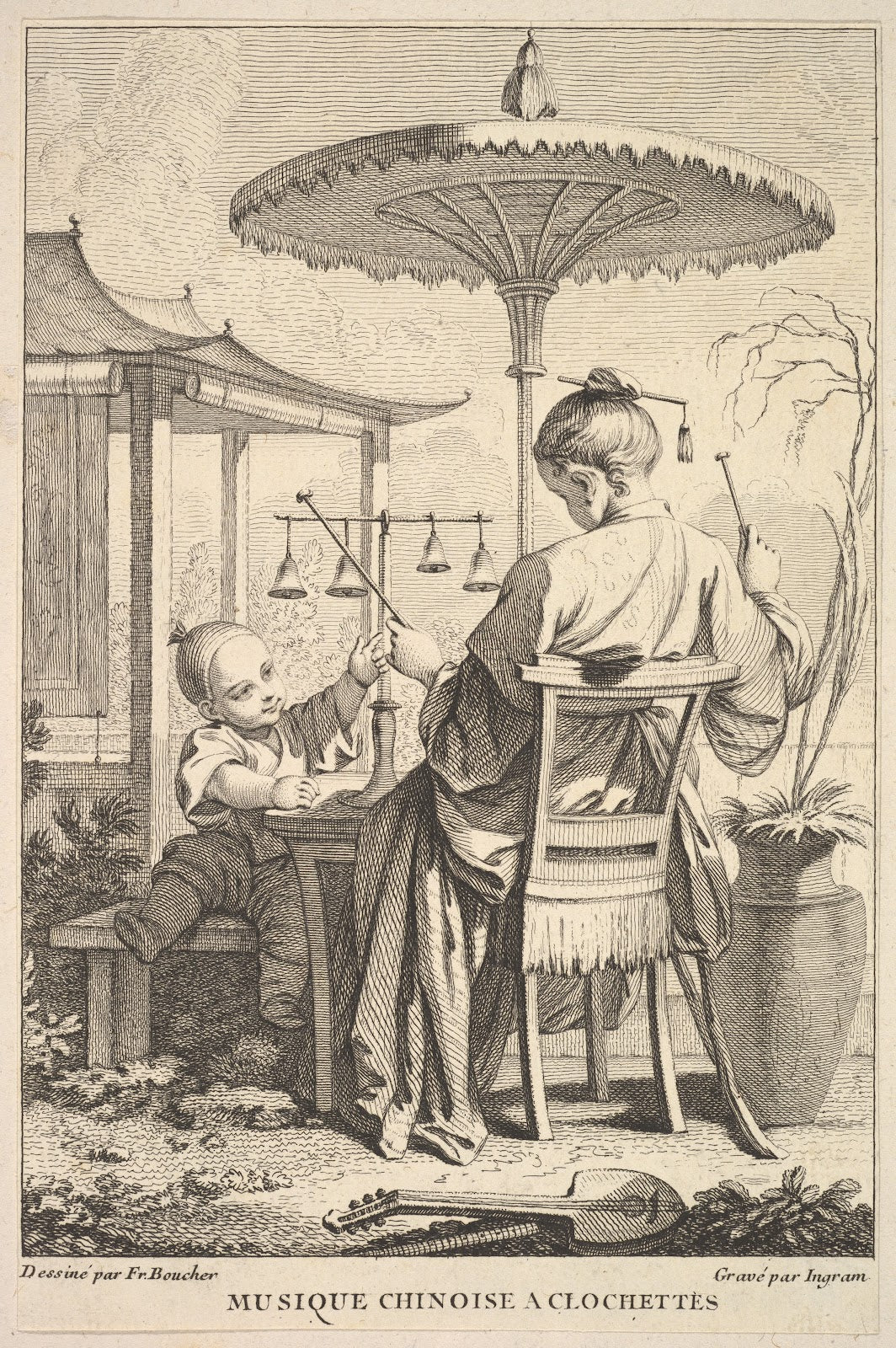 Chinese Bell Music After François Boucher 17411763