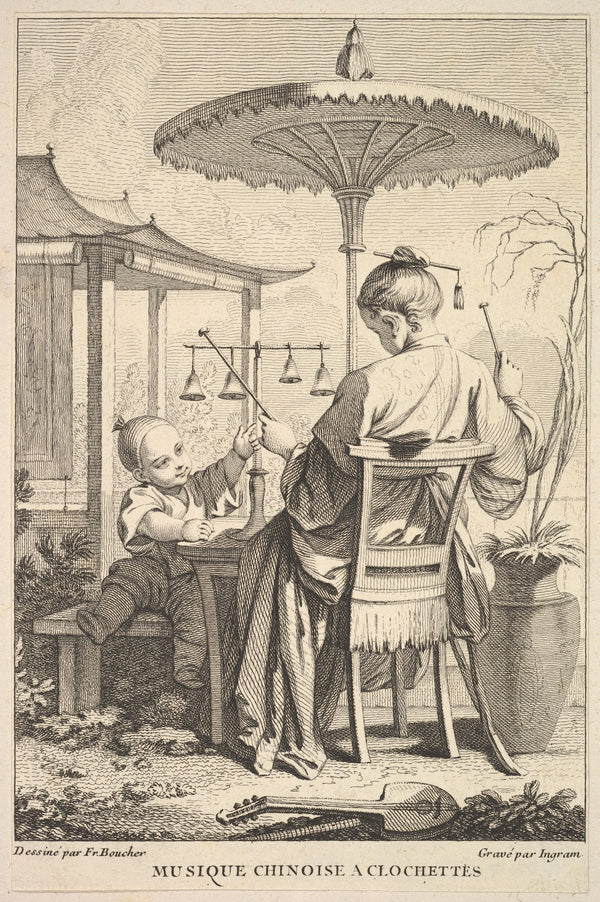 Chinese Bell Music After François Boucher 17411763