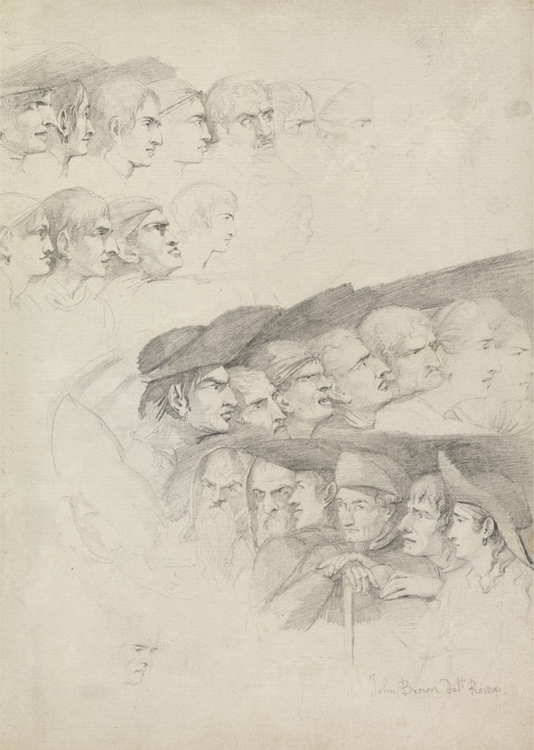 Studies of Rows of Spectators