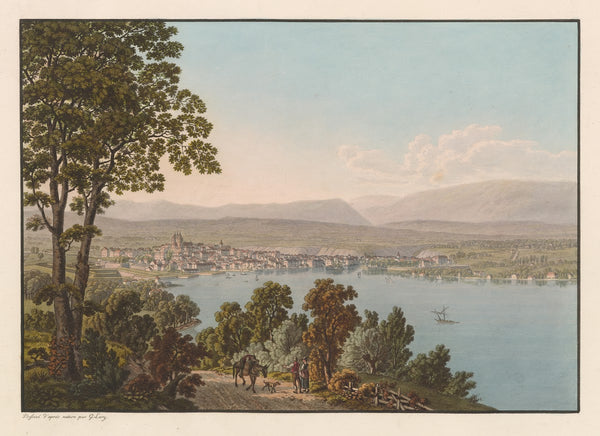 Vue de Genève depuis Cologn 1915 1945