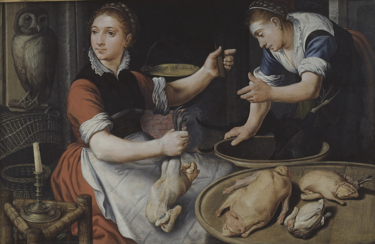 Two Women Cooking 1562