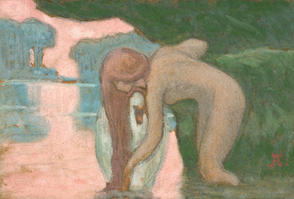 Woman with a swan