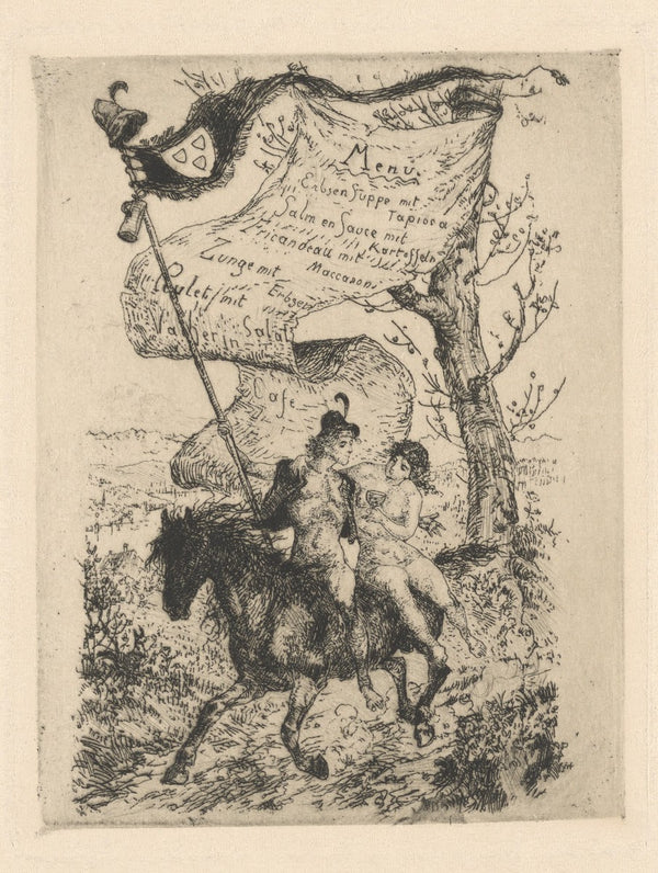 Menu Künstleressen 1893