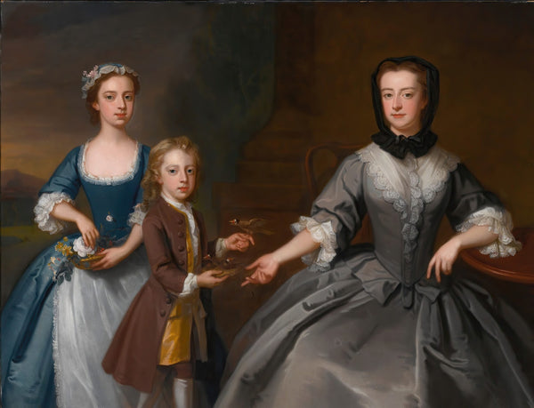 Portrait Of Mrs FinchWith Her Son And Daughter 1810