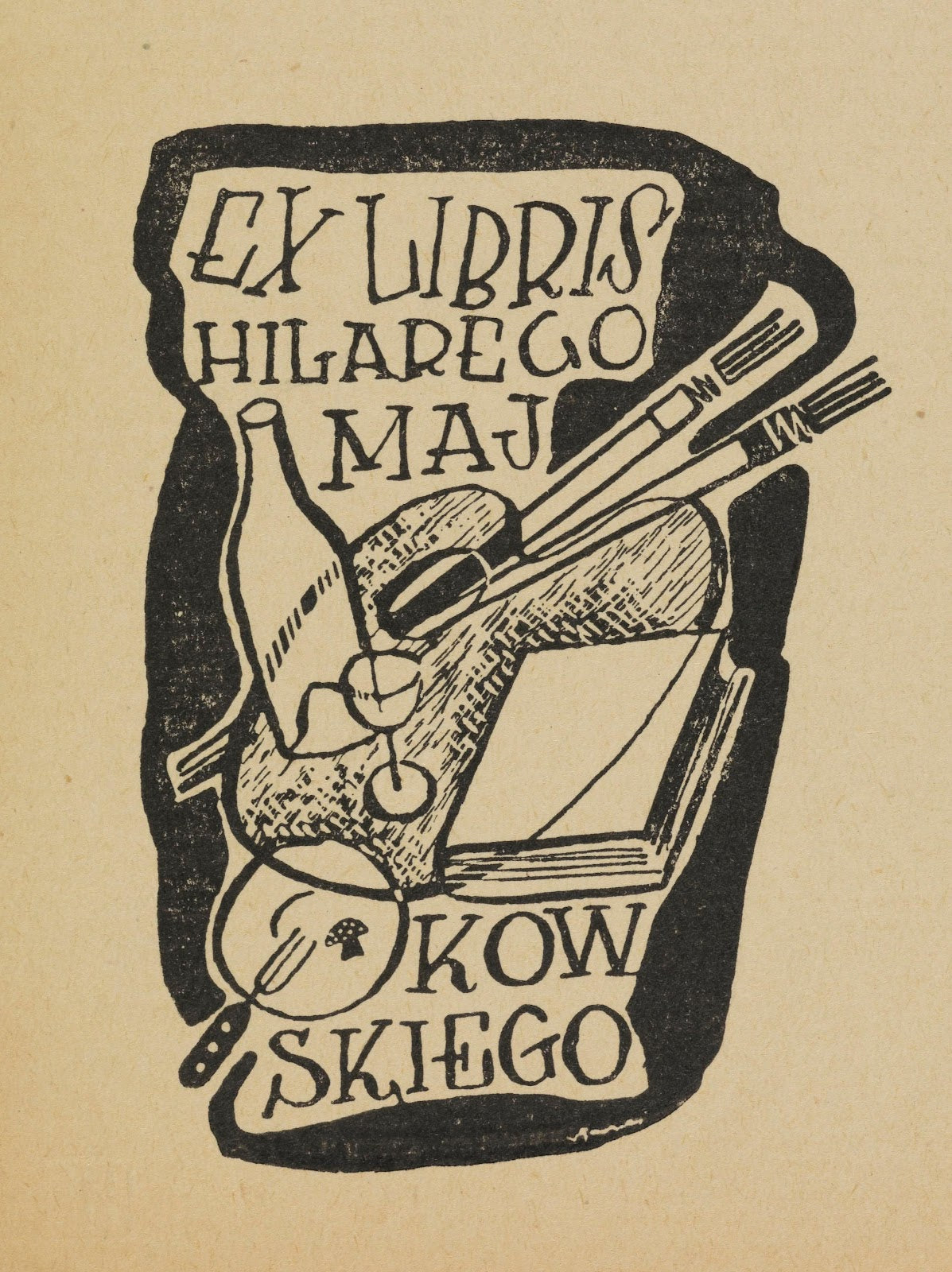 Ex libris Hilarego Majkowskiego 1942