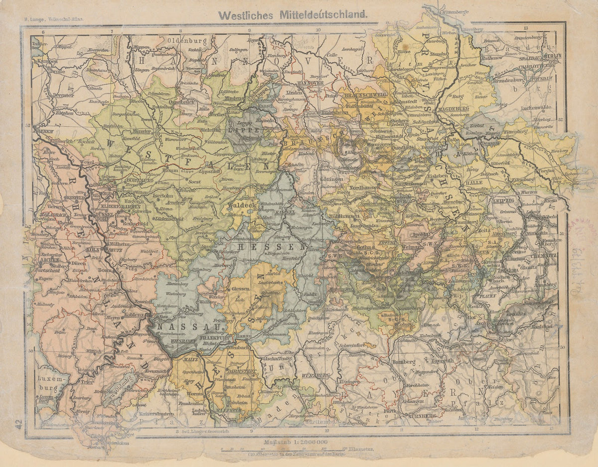 Westliches Mitteldeutschland 1898
