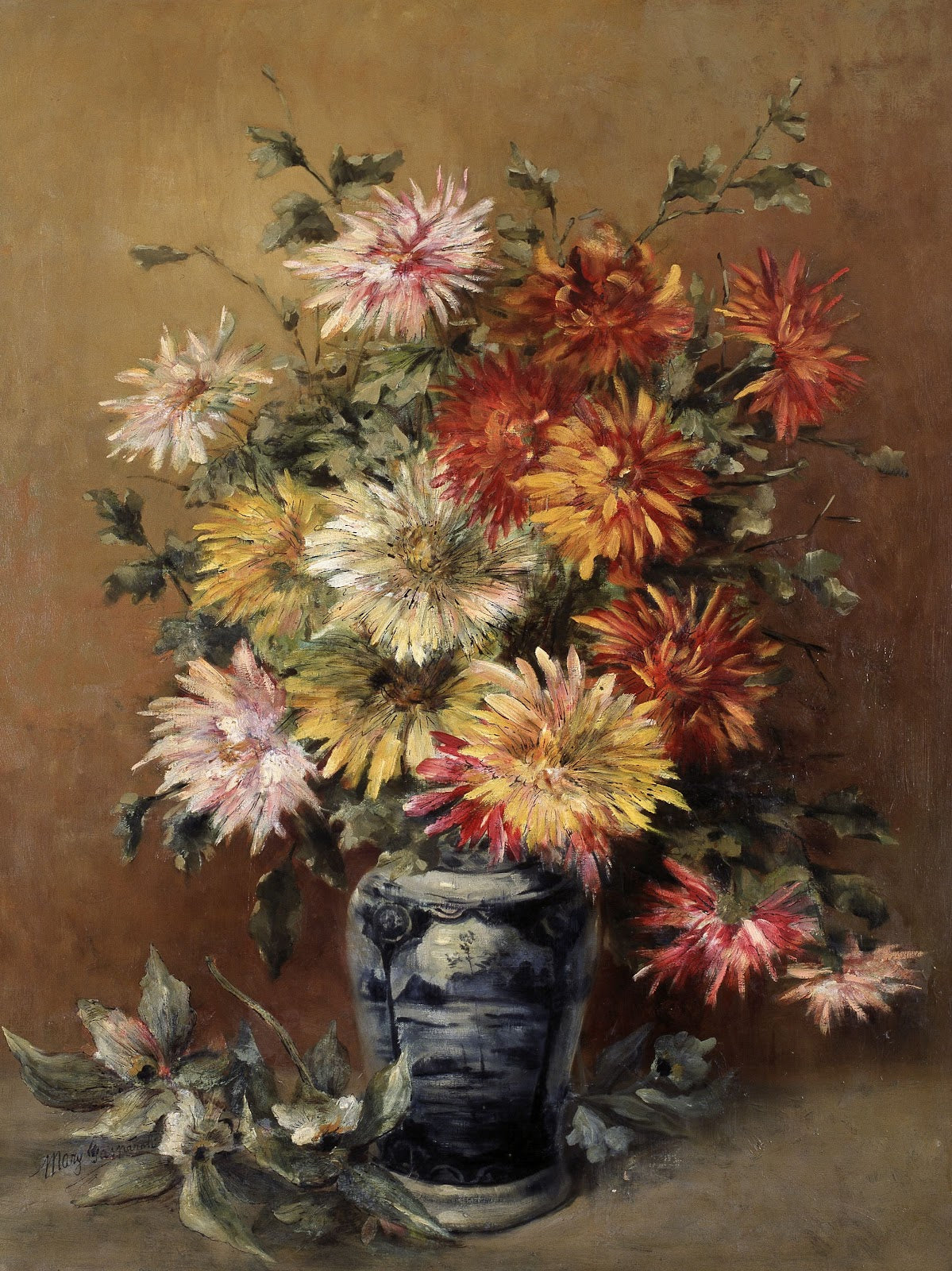 Flowers in a Vase 19th century