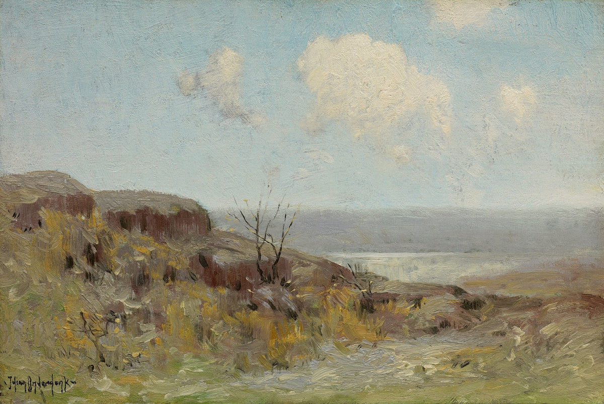 Rocky hillside quiet pool 1908
