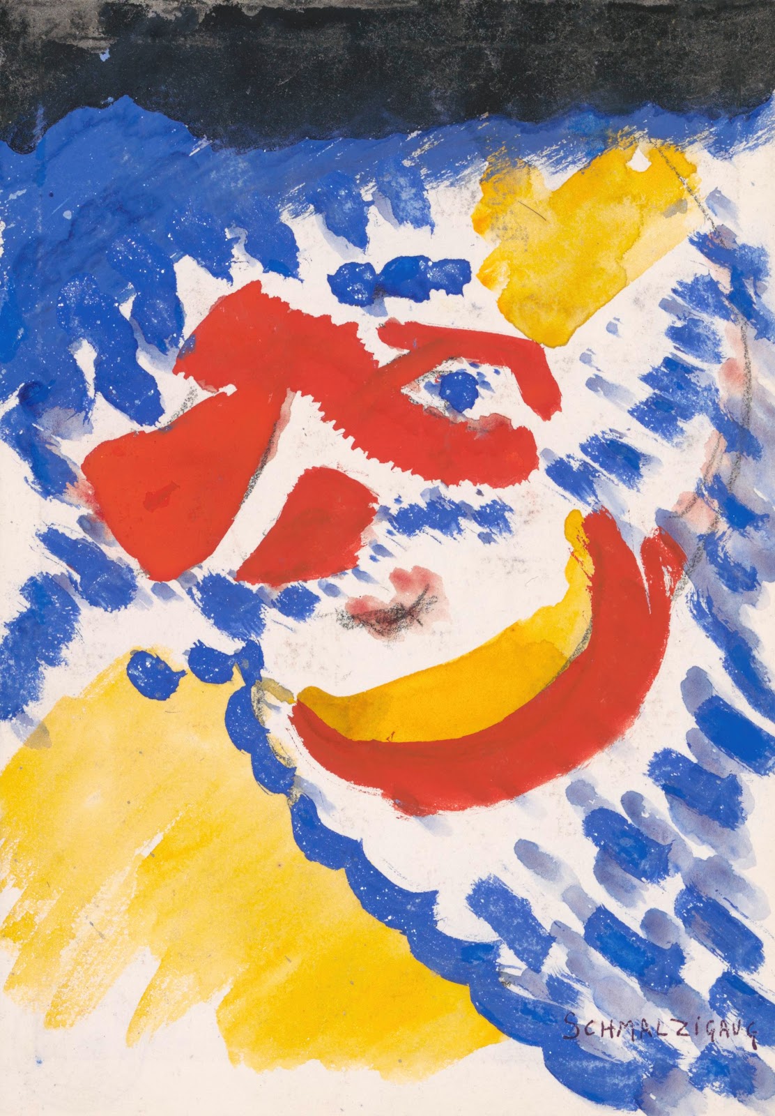 Blue Red and Yellow Figures