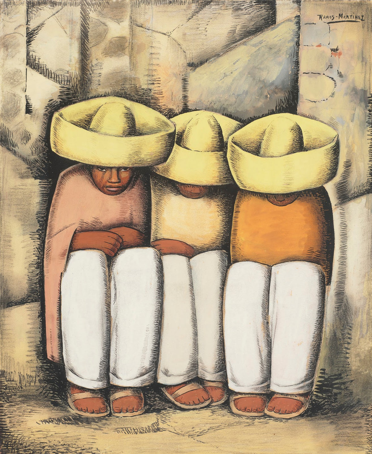 Indios en reposo circa 1935