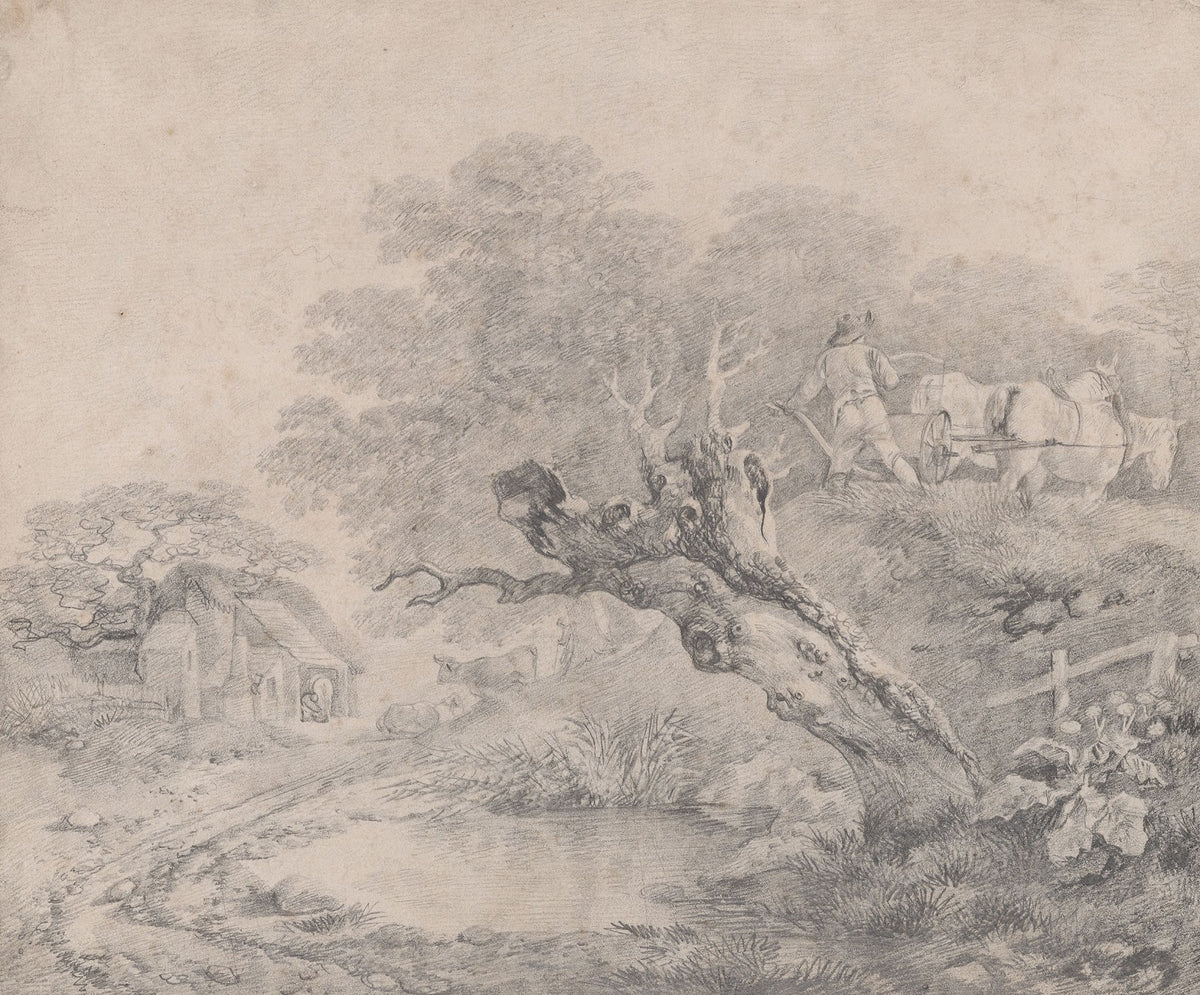 Landscape with a Decayed Willow over a Pool 1754 1756