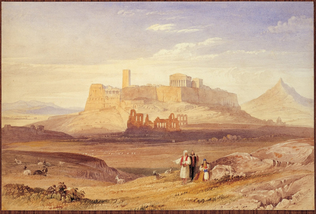 View of Athens with the Acropolis and the Odeion of Herodes Atticus