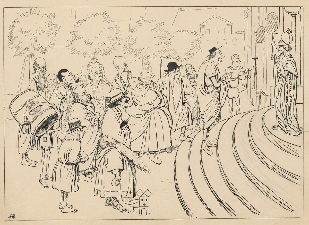 In front of the Temple of Pallas Athena 1915