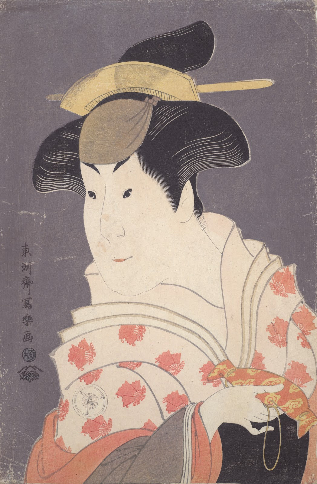 The Actor Iwai Hanshiro IV as the Wet Nurse Shigenoi from the play The Loved Wif