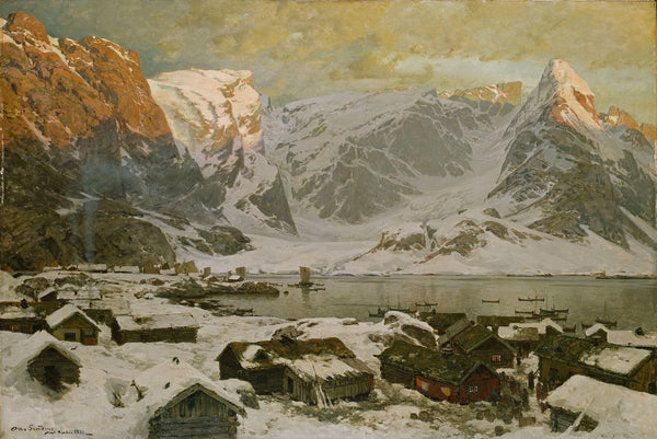 View from Reine in Lofoten 1883