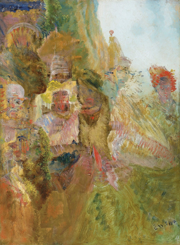 Scène carnavalesque circa 1890