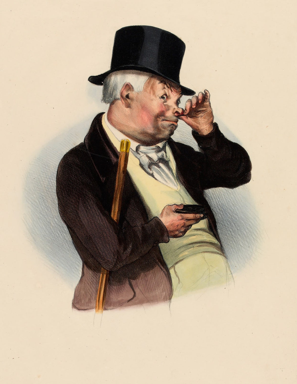 La bonne prise A good pinch of snuff 1836