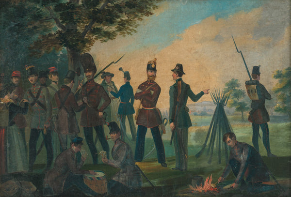 Pri odpočinku na pochode 1845 1850