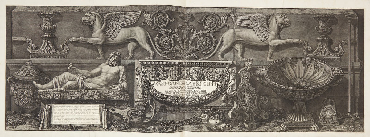 Vasi candelabri cippi sarcophagi titelblad til serien første bind 1778