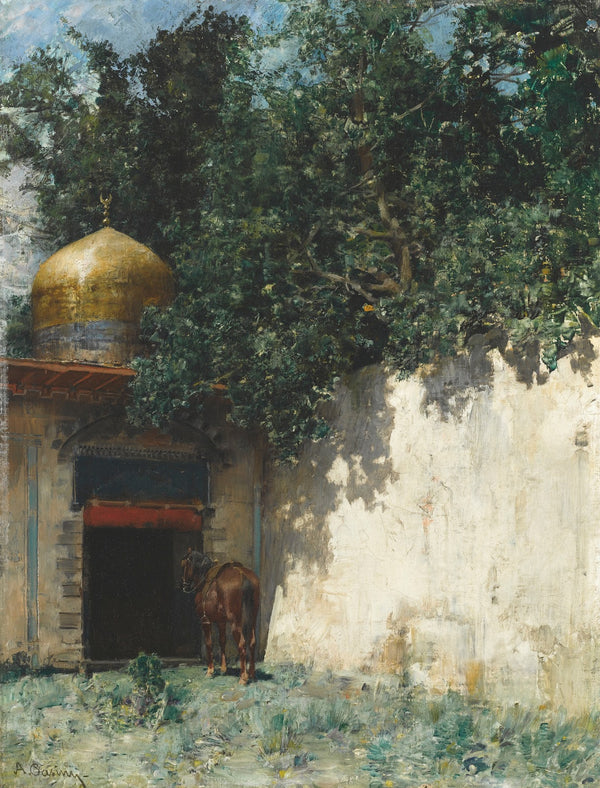 Awaiting His Masters Return